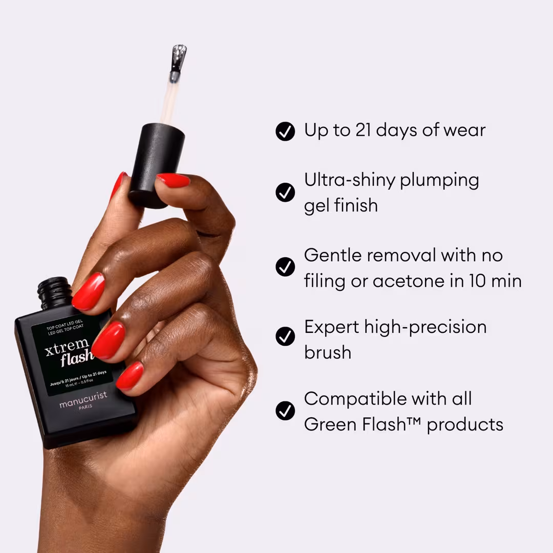 Manucurist  Xtrem Flash Gel Nail Polish Kit with LED Lamp and Gel Top Coat