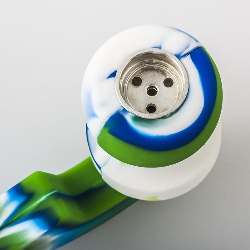 Camouflage Silicone Sherlock Weed Pipe (Random Color)