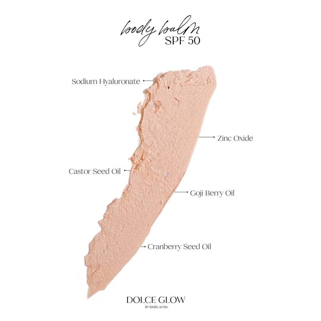 Dolce Glow  Body Balm Broad Spectrum SPF 50 Suncreen