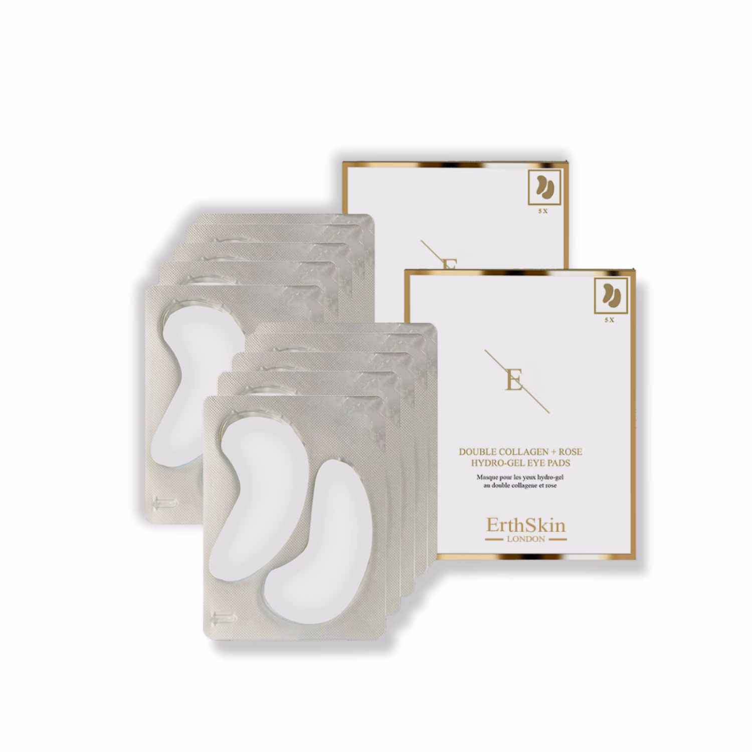 Doppelkollagen + Rosenhydrogel-Augenpads