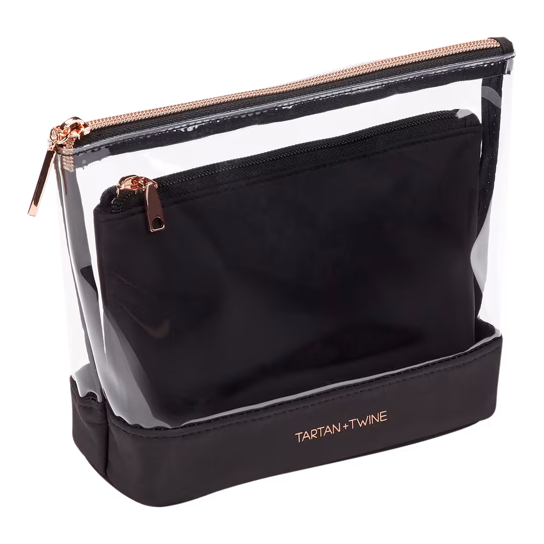 Tartan + Twine  Basics 2 Piece Clear Clutch Set