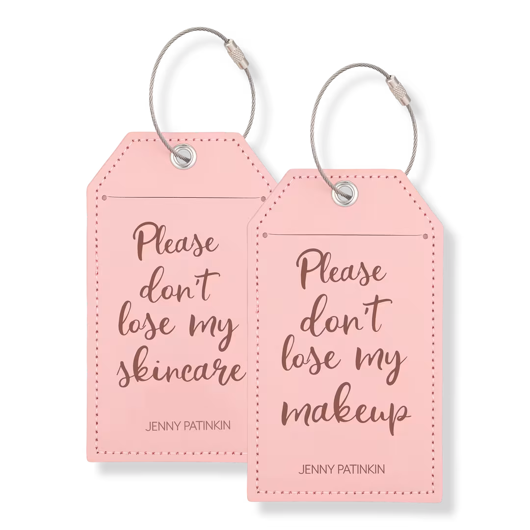 Jenny Patinkin  Precious Cargo Luggage Tags | Makeup & Skincare Travel Tags (Set of 2)
