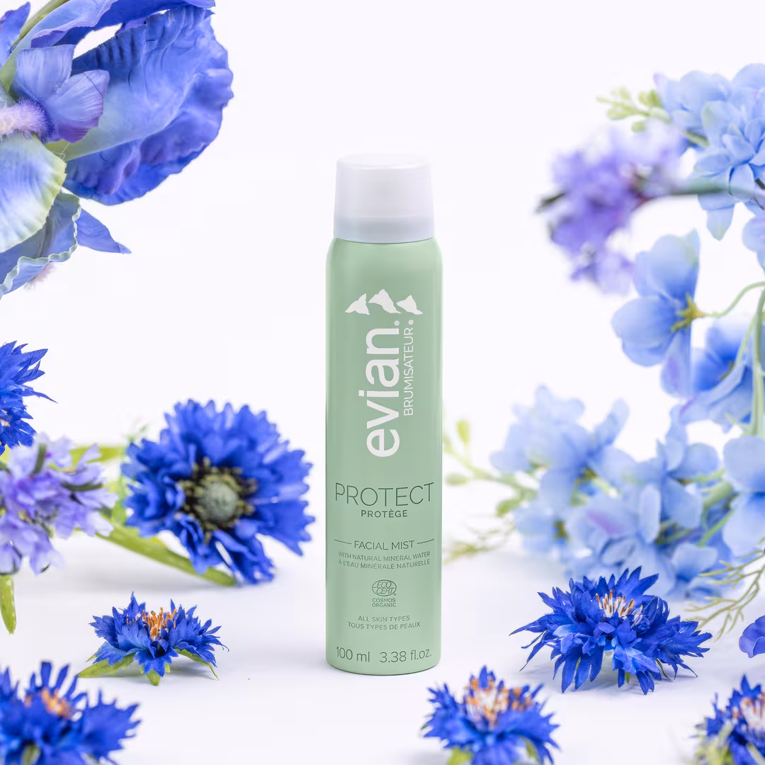 Evian Mineral Spray  Protect Facial Mist with Natural Mineral Water