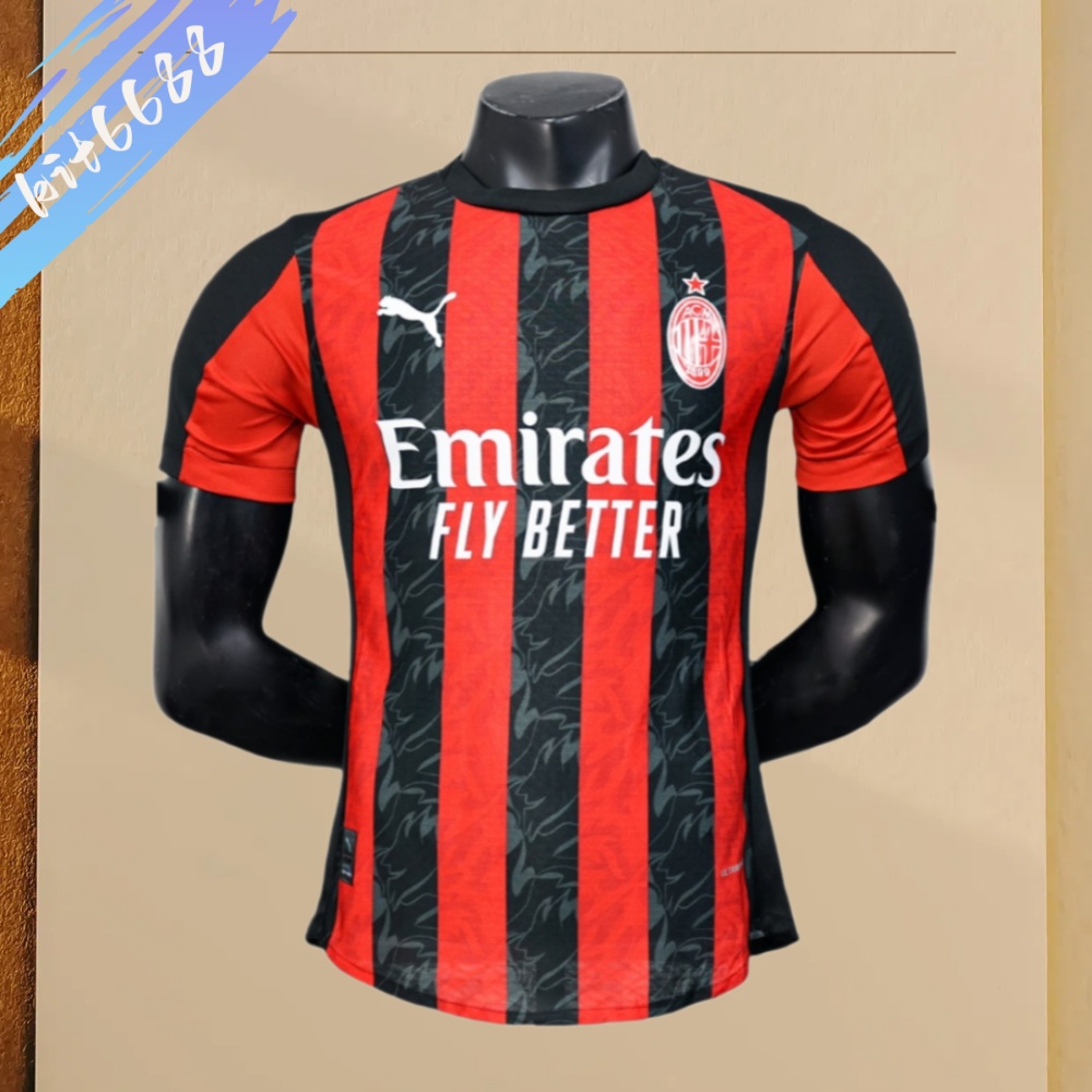 2025/2026 AC Milan Home Football Shirt (Player Edition)