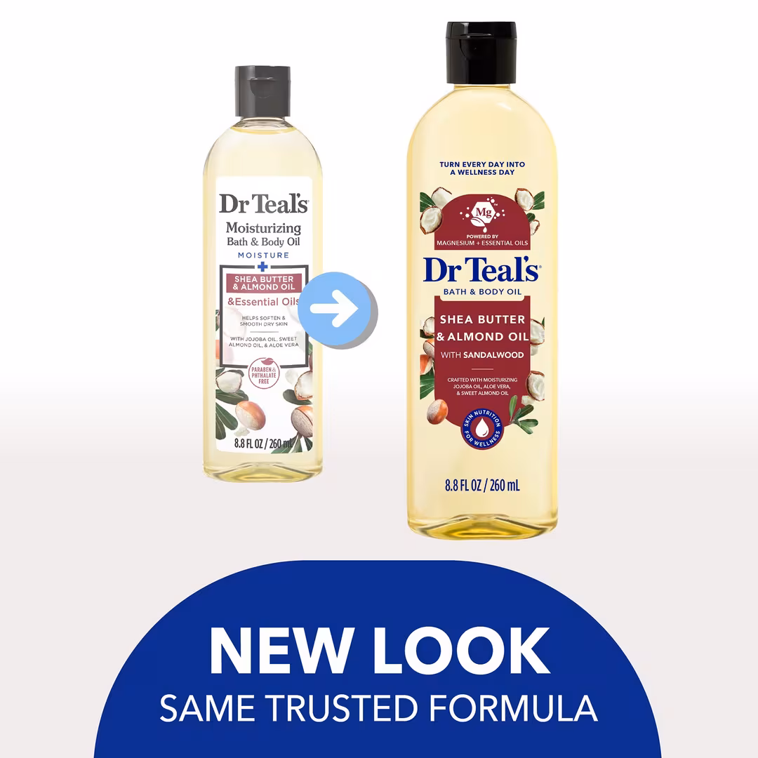 Dr Teal's  Moisturizing Bath & Body Oil with Shea Butter & Almond Oil