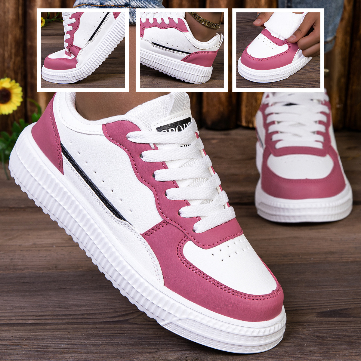 Women's Mesh Platform Sneakers