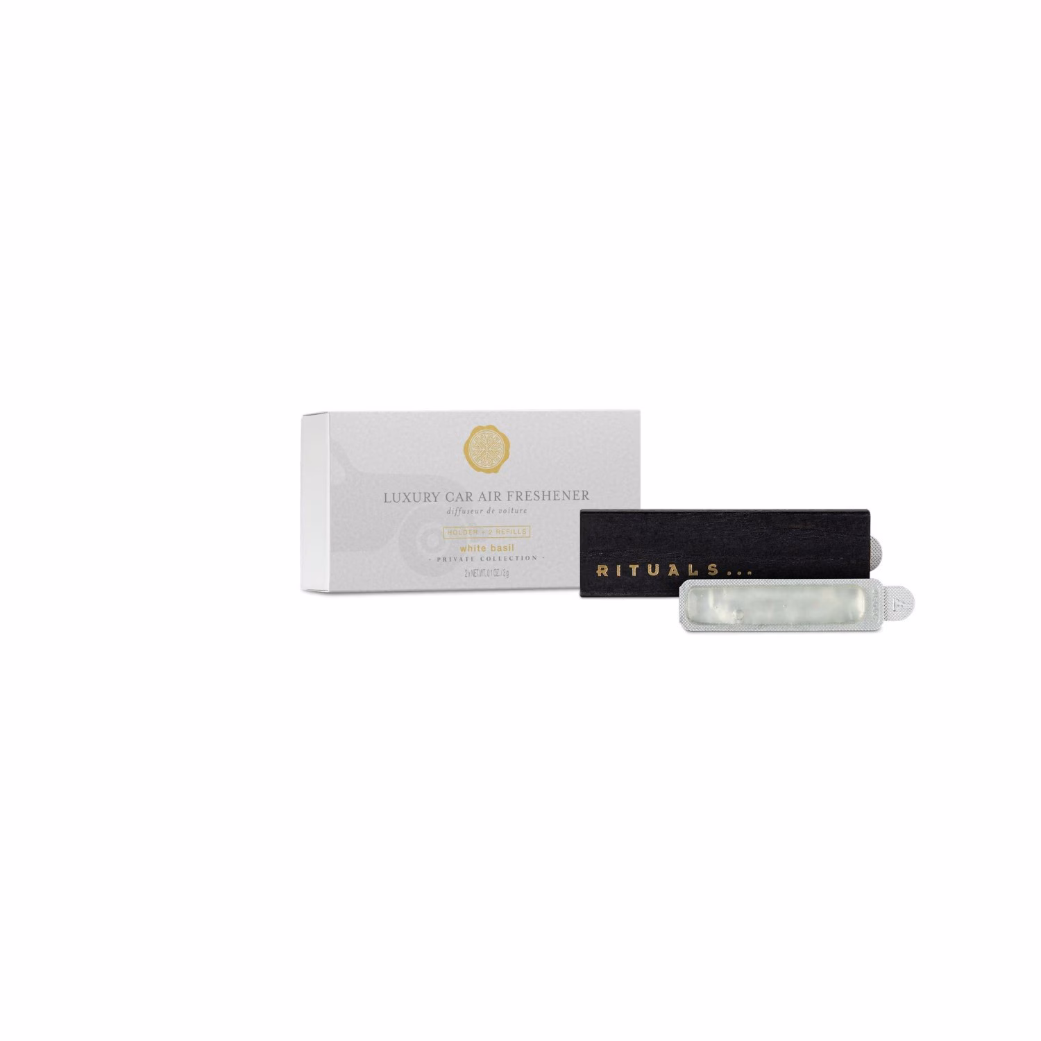 White Basil Car Air Freshener