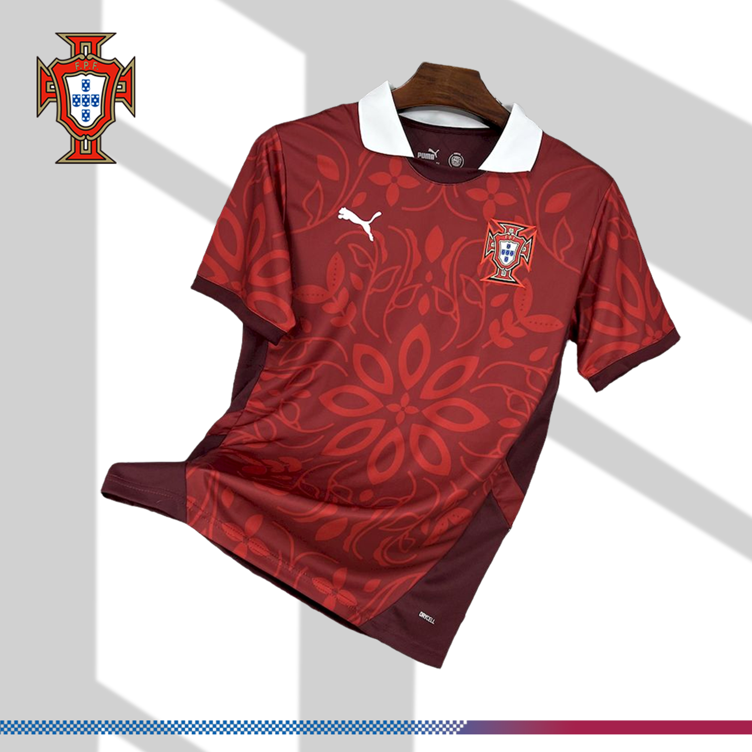 2025/2026 Portugal Pre-match Training Football Shirt （Fan Edition）