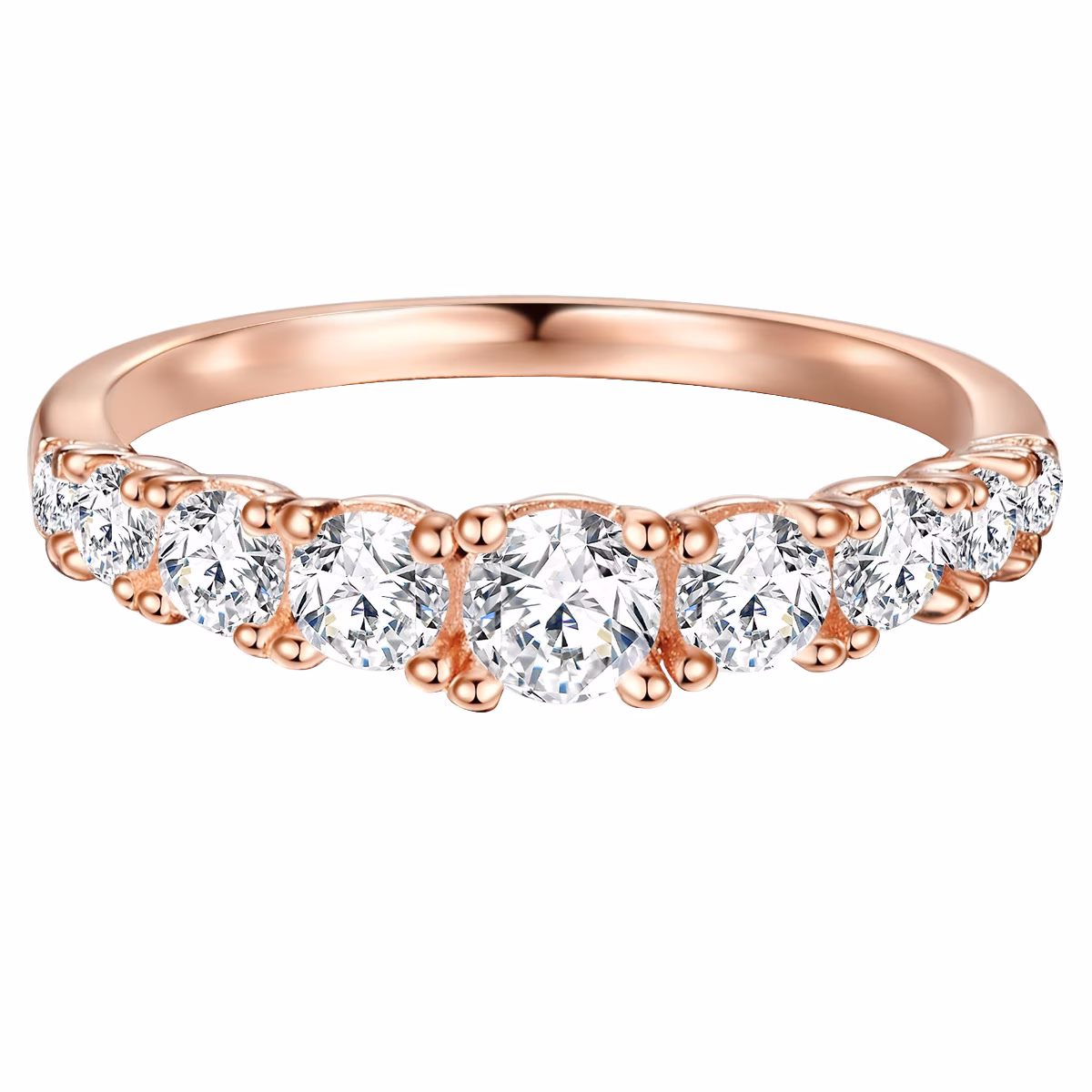 Ring aus Sterling Silber in roségold mit Zirkonia