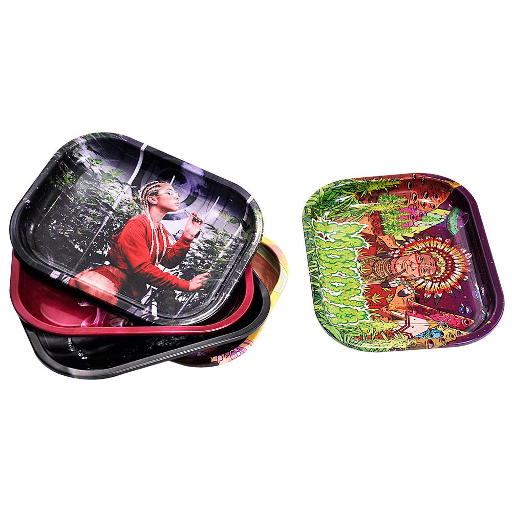 Cartoon Pattern Printing Cigarette Rolling Tray