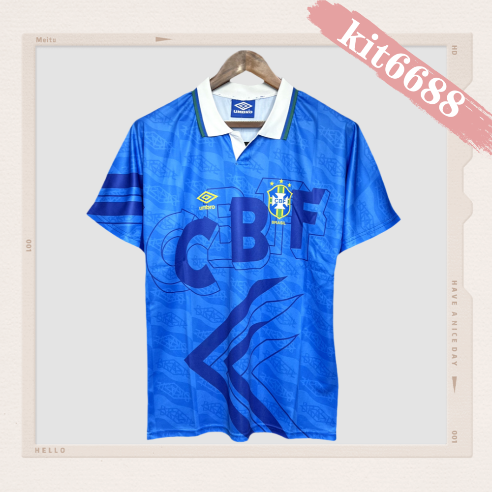 1991/1993 Brazil Away Retro Football Shirt