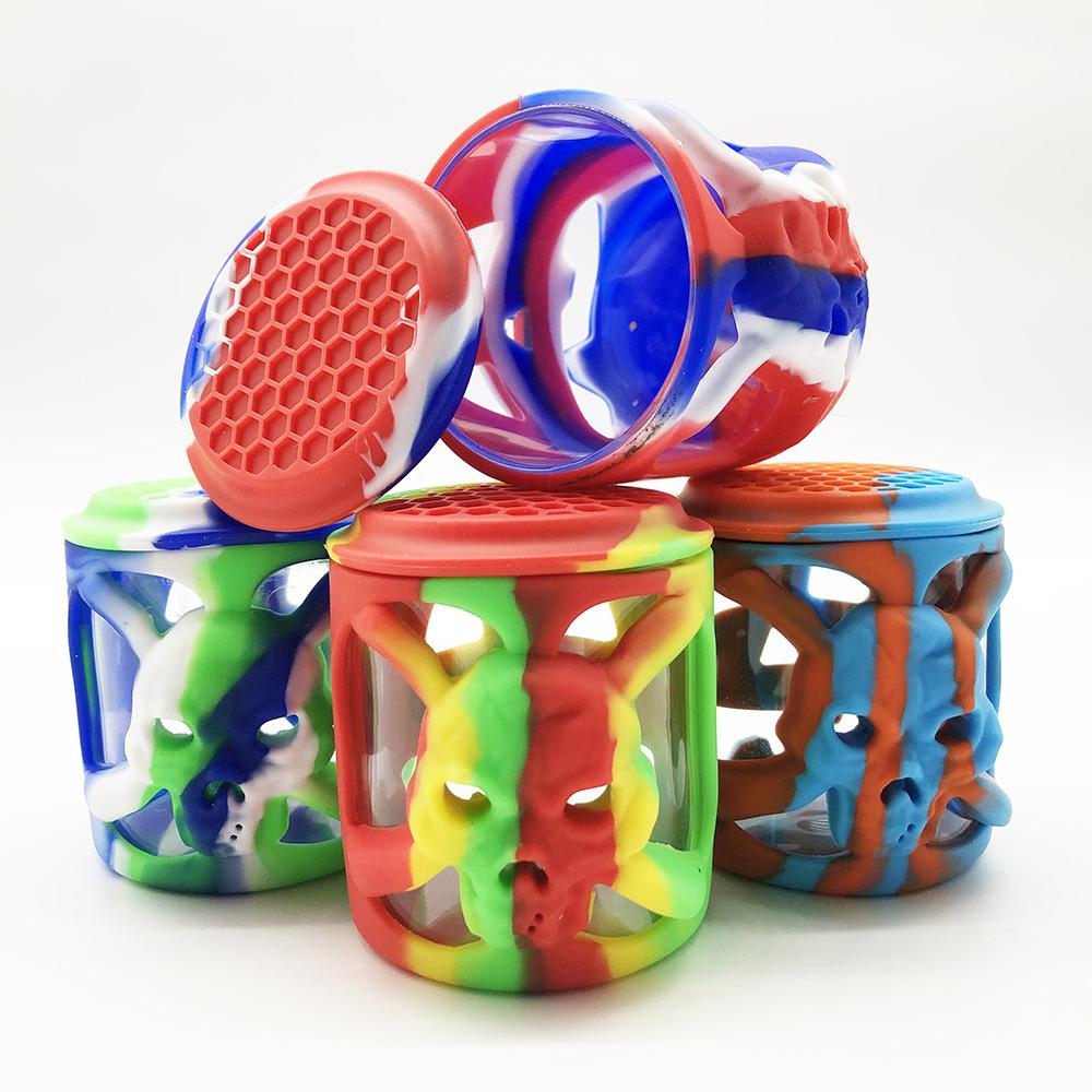 Silicone&Glass Stash Jar