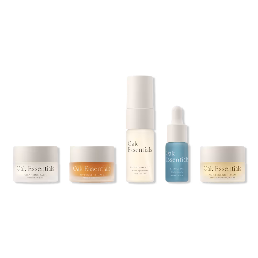 Oak Essentials  Mini Routine: 5-Step Travel-Size Skin Gift Set