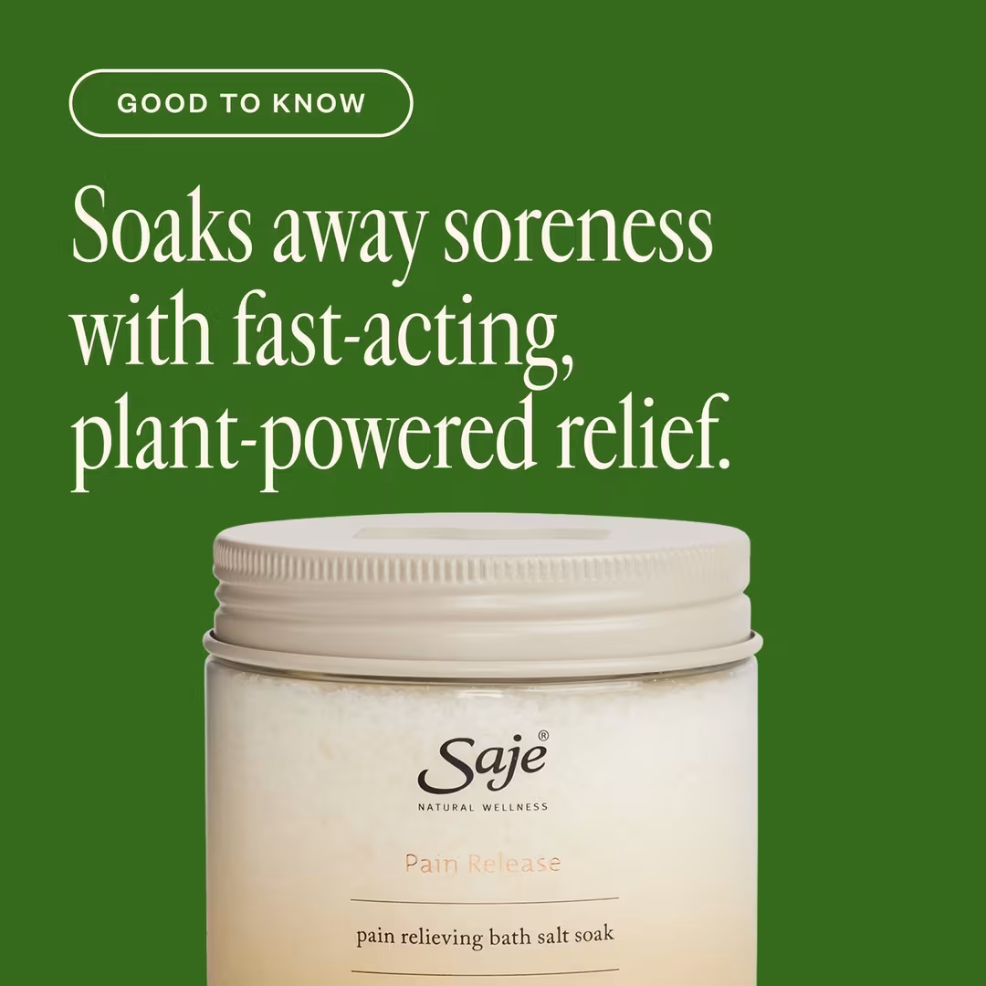 Saje Natural Wellness  Pain Release Pain Relieving Bath Salt Soak