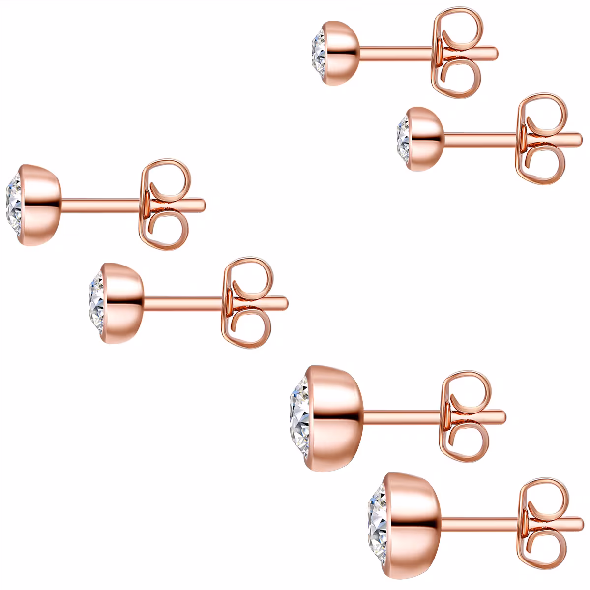 Schmuckset Rosévergoldet mit Kristallen von Swarovski®