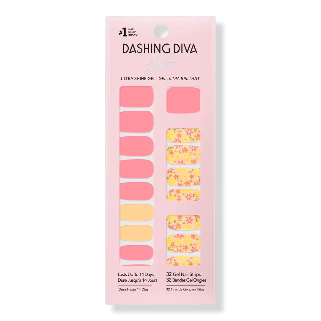 Dashing Diva  GLOSS, Gel Nail Polish Strips, Busy Bee