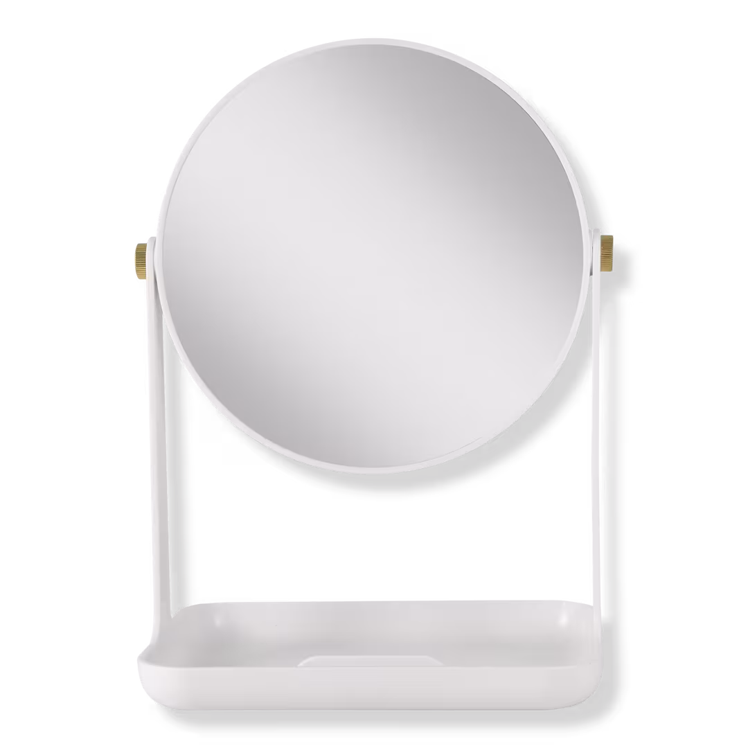 Zadro  Makeup Mirror with 5X/1X Magnification, Tray & Phone Holder
