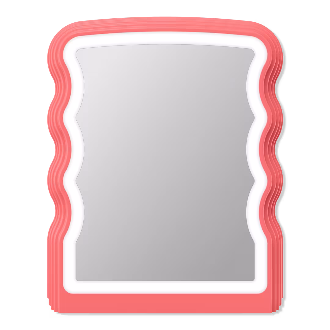 Conair  Berry Blush Wavy Lighted Mirror