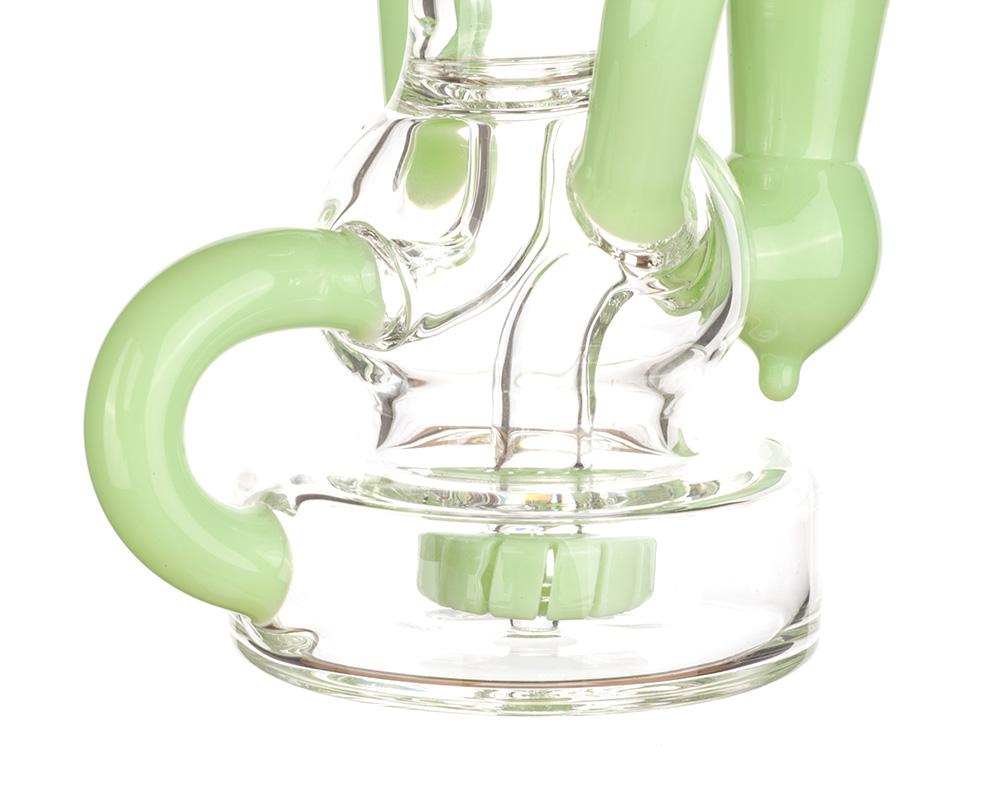 7.5 Green Recycler Showerhead Perc Dab Rig