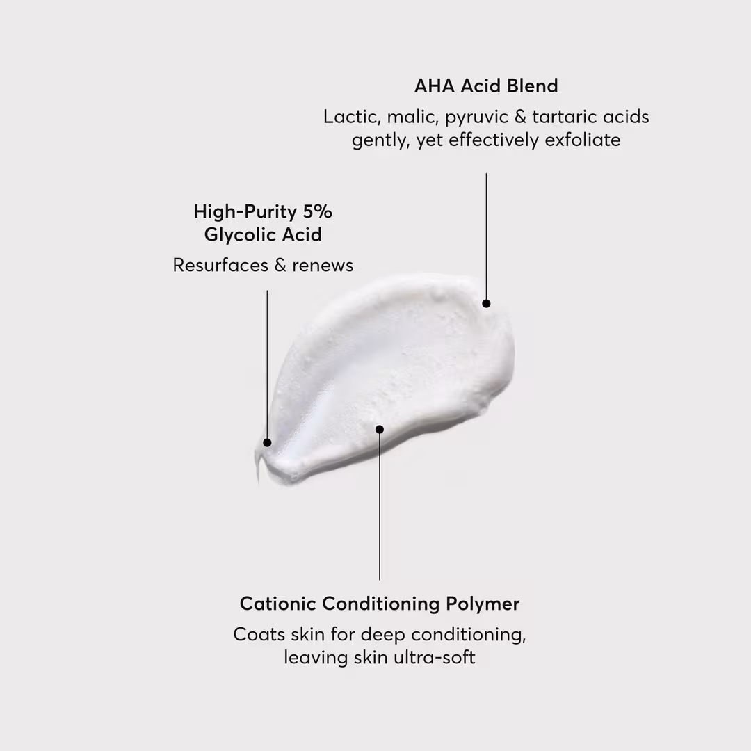 Naturium  The Smoother Glycolic Acid Exfoliating Body Wash