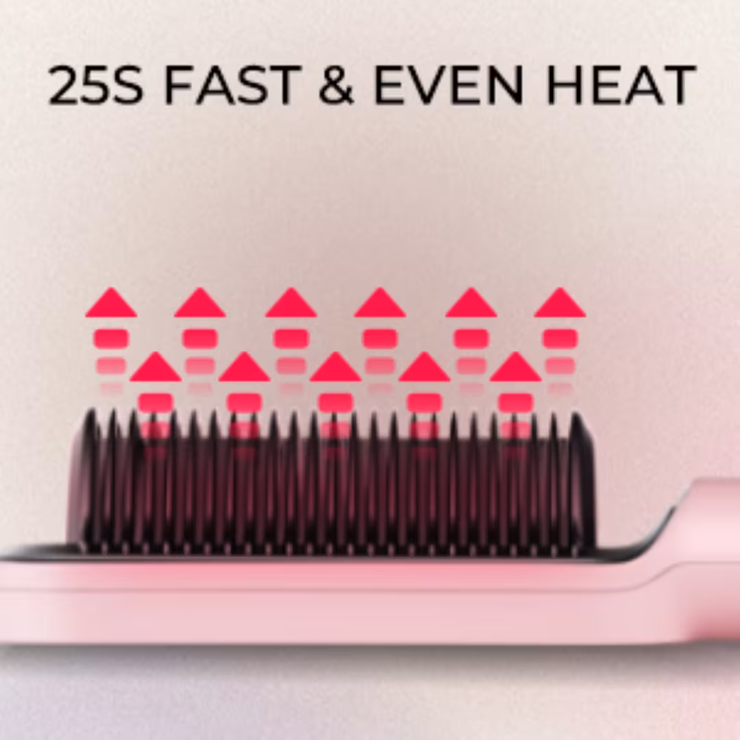 TYMO Beauty  Ring Pink Hair Straightening Comb