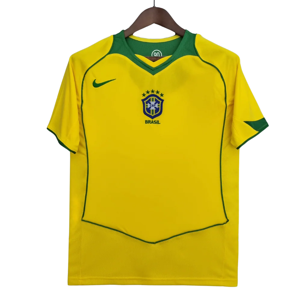 Retro 2004/06 Brazil Home Soccer Jersey
