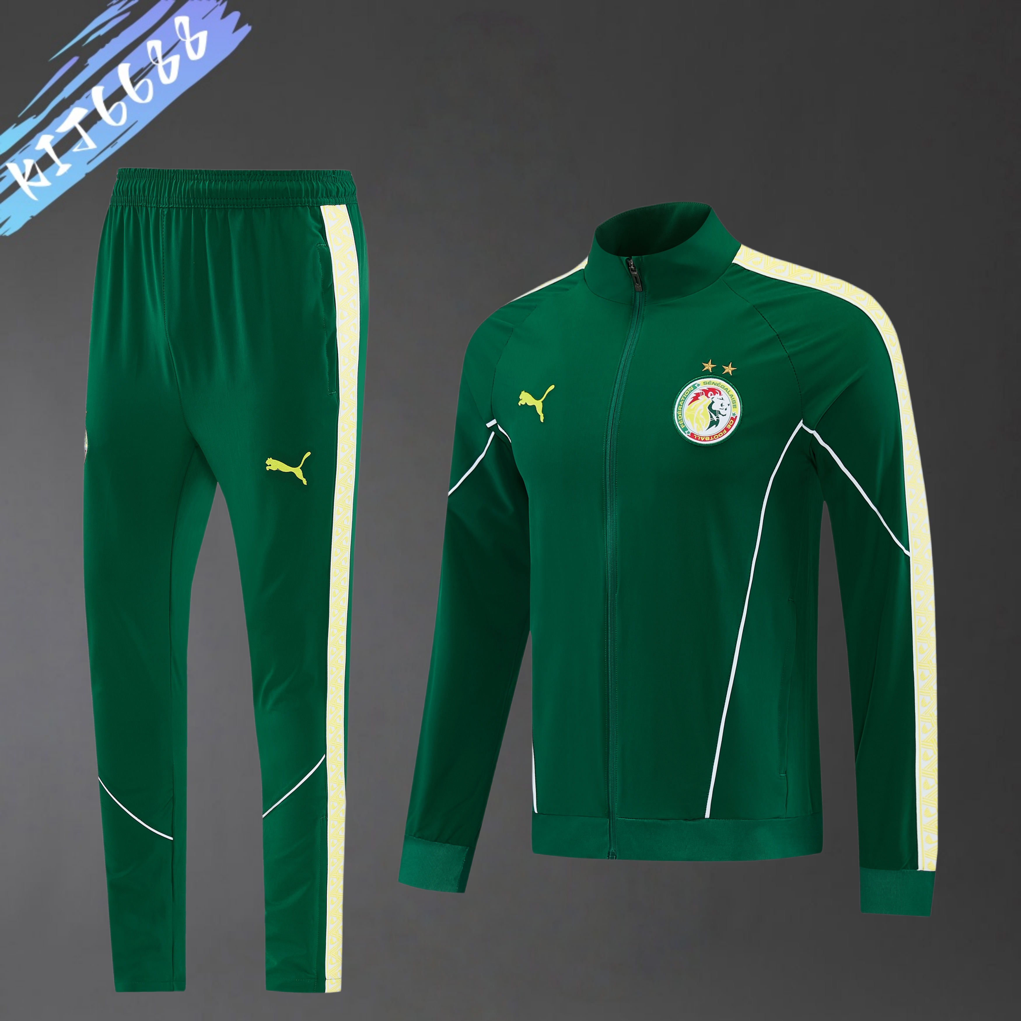 2026/2027 Senegal Full Zipper Training Suit (Adult Set)