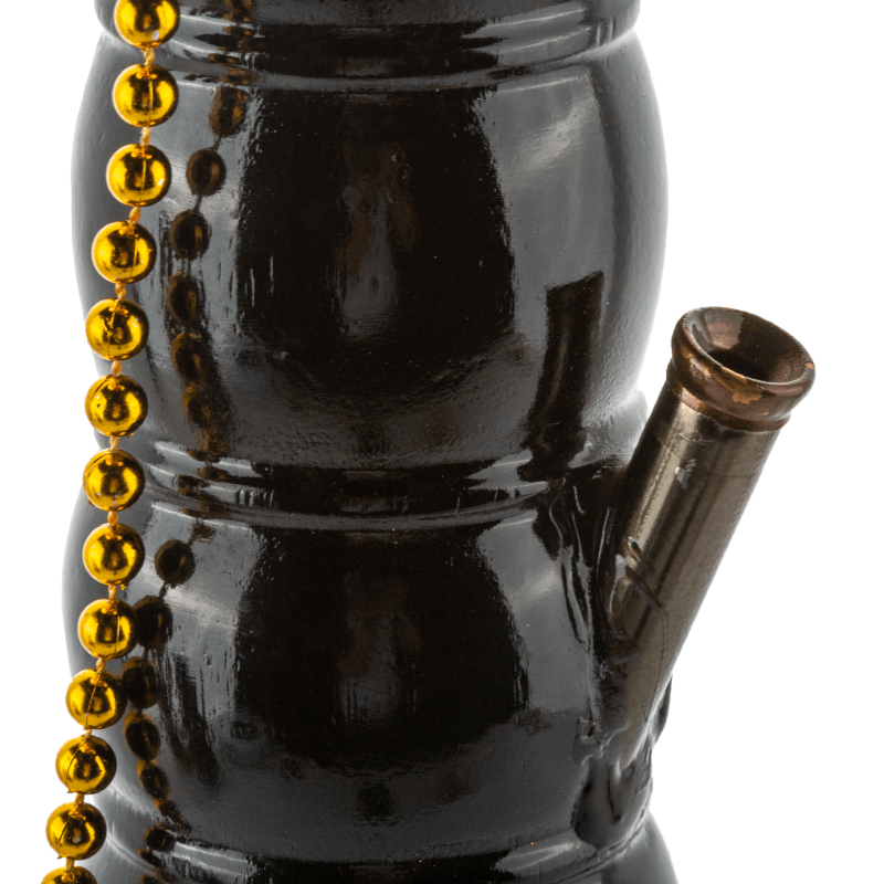 11 Black Curved Wooden Bong