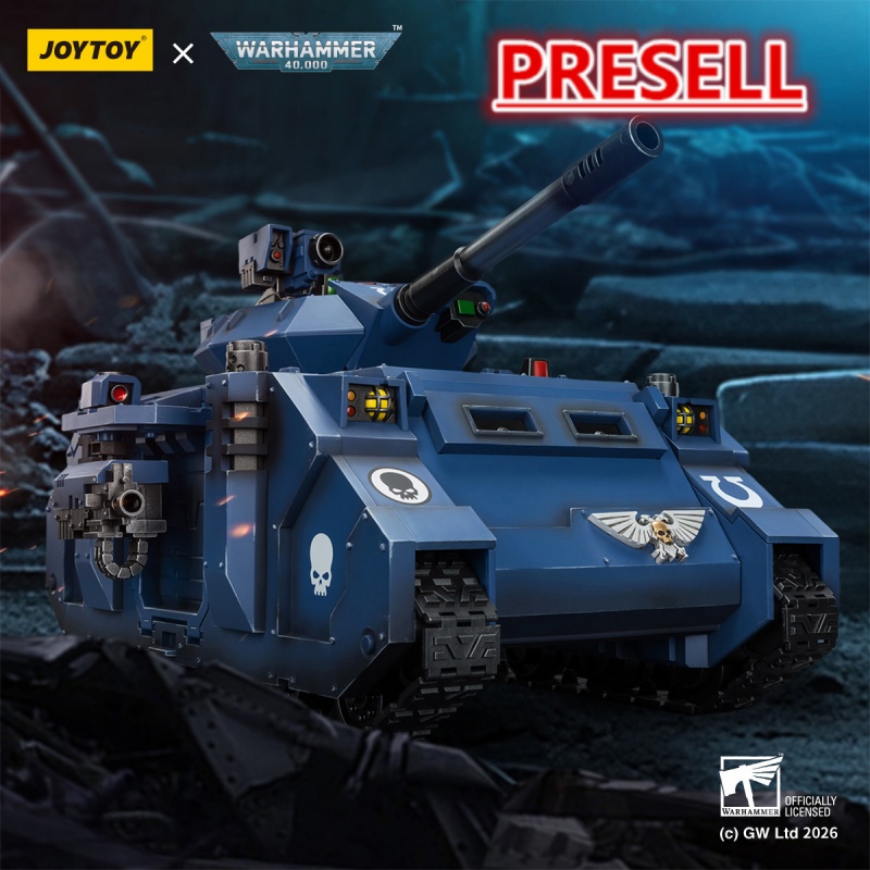 JOYTOY JT04278 Ultramarines Predator Destructor with turret-mounted autocannon and sponson-mounted heavy bolters - JOYTOY WORLD