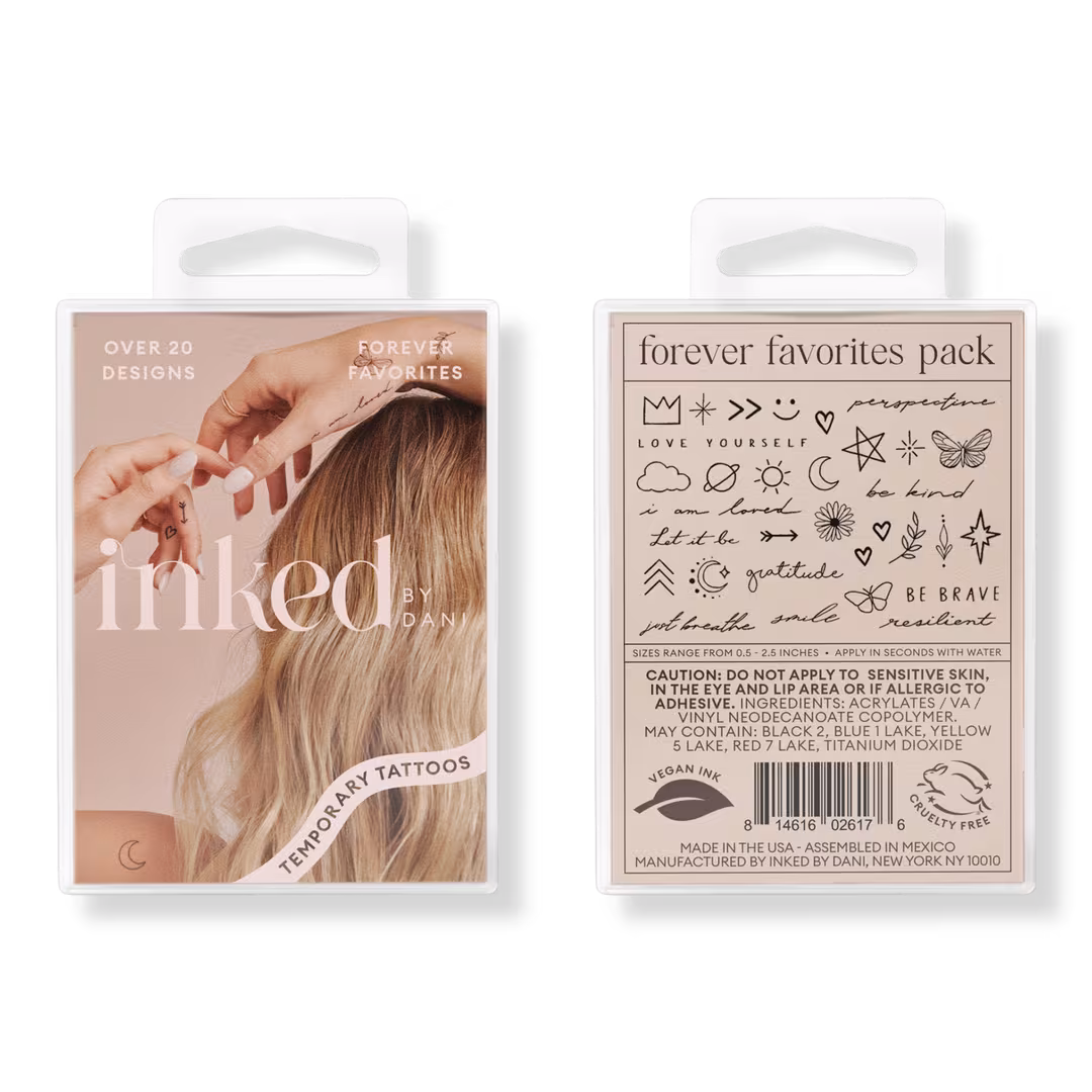 Inked by Dani  Forever Favorites Temporary Tattoo Pack
