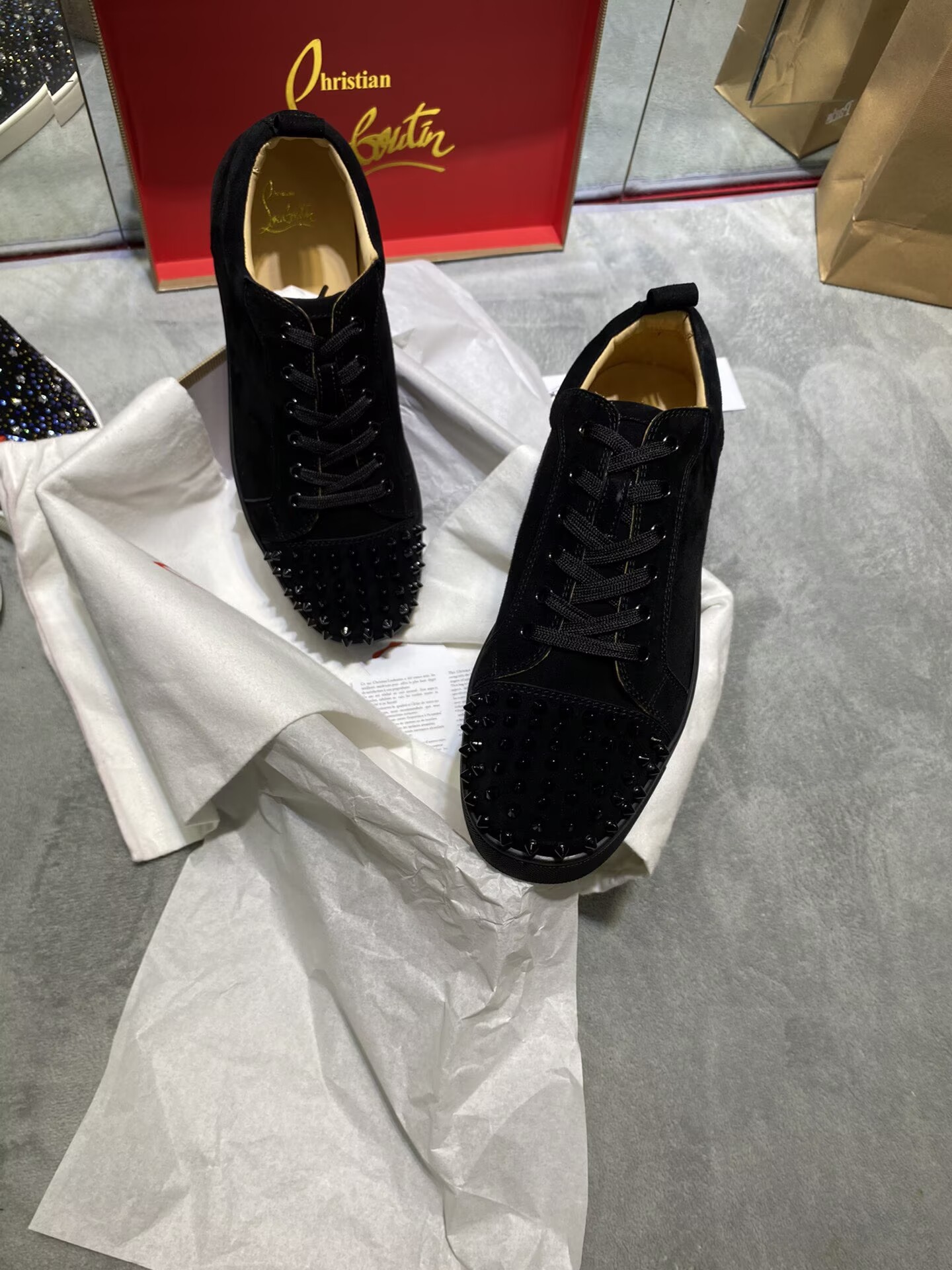 Christian Louboutin Louis Junior Spikes - CCSHOES