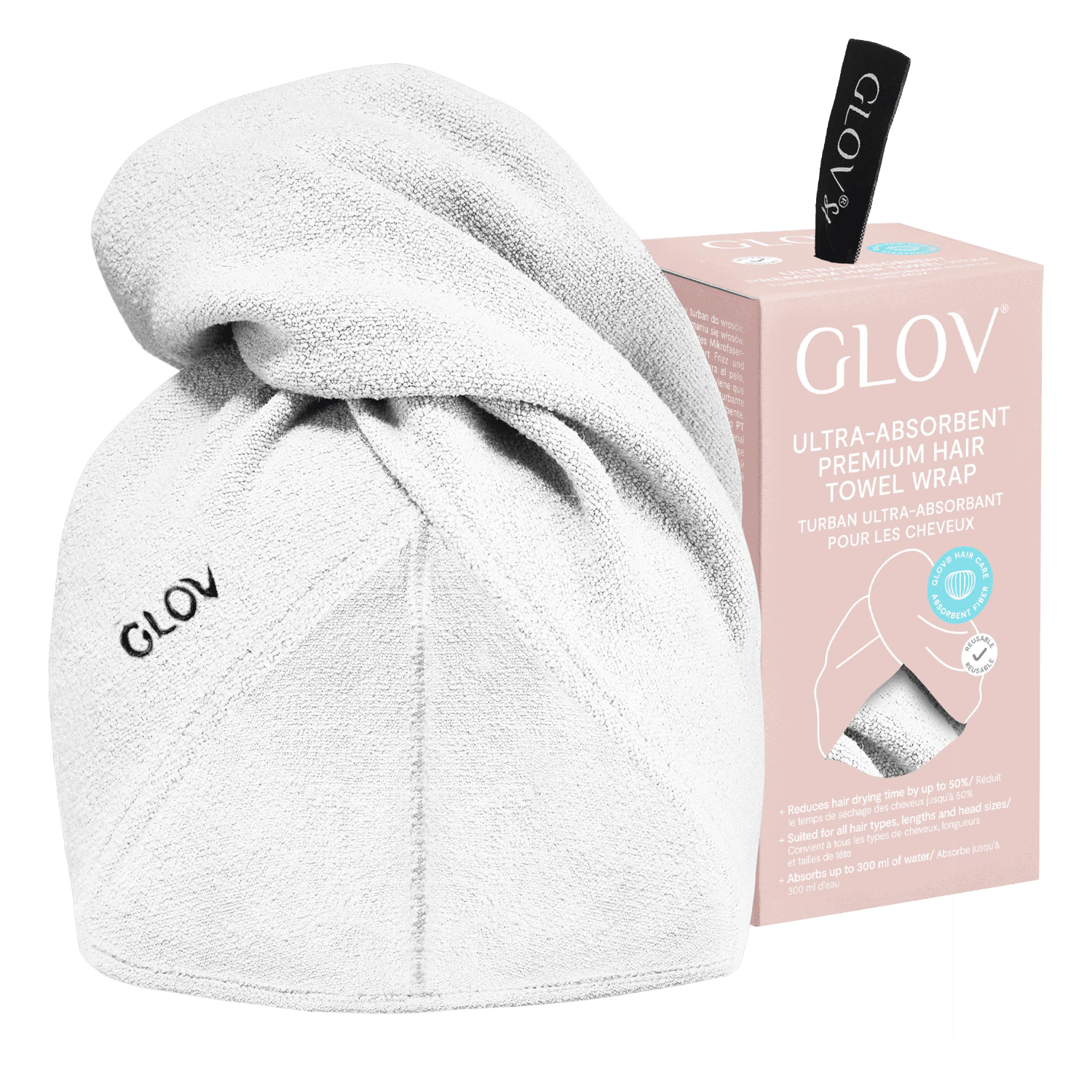 Ultra–Absorbent Haarturban Für Hitzefreies Haartrocknen
