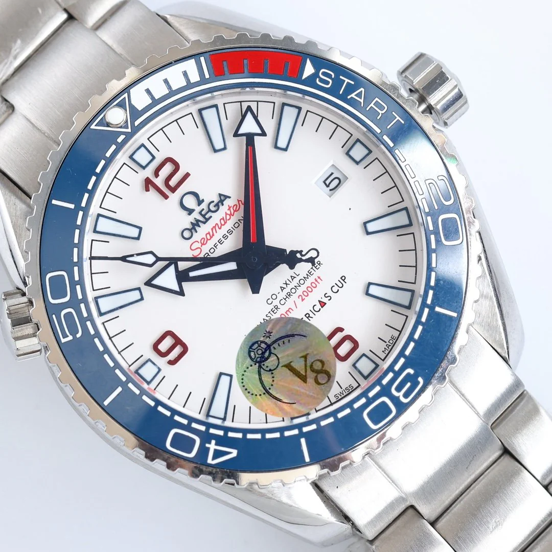 Omega Watch SEMASTER PLANET OCEAN 600M AMERICA CUP STEEL BRACELET