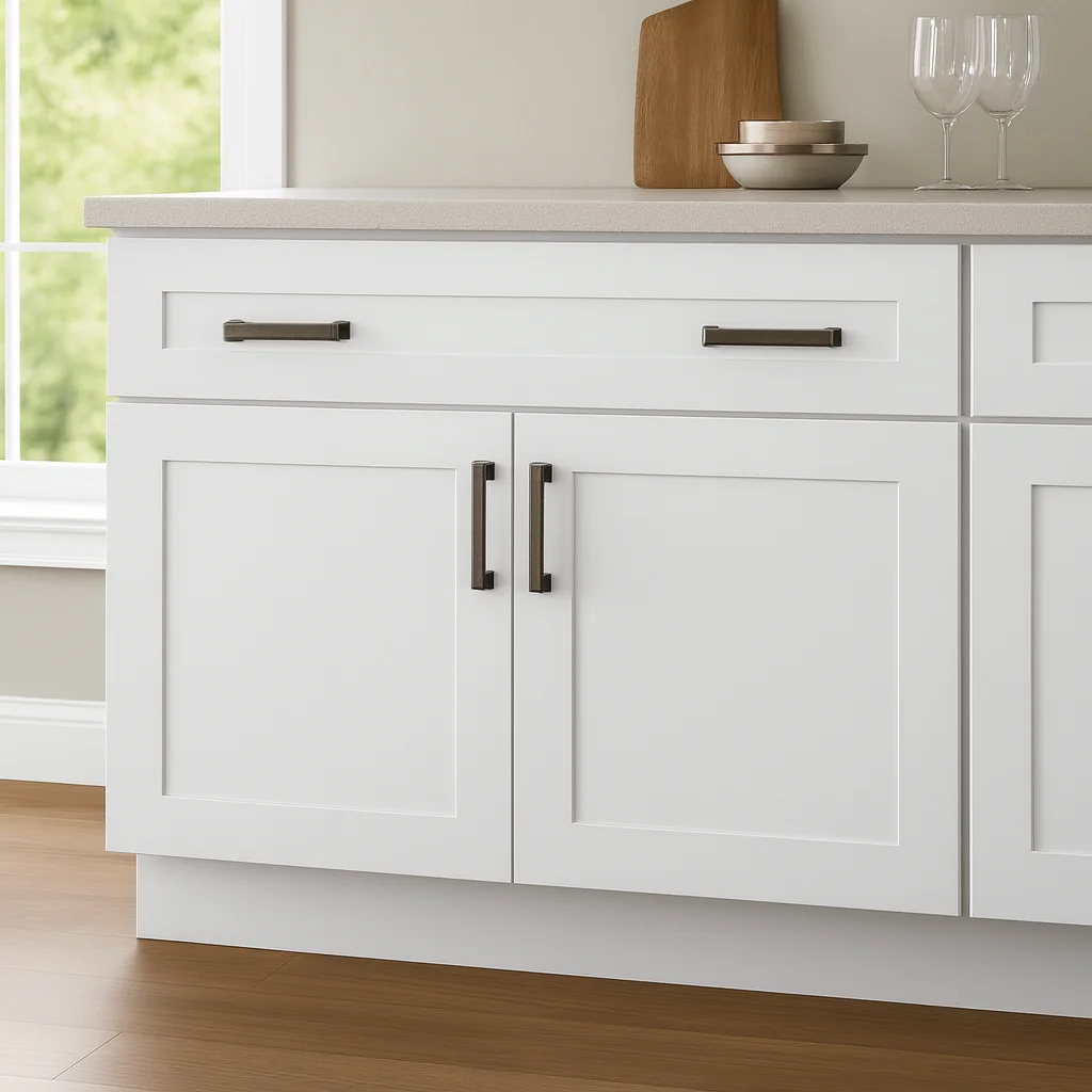 Design House Brookings Solid Wood Ready to Assemble Sink Base Kitchen Cabinet (42" x 24" x 34.5"), Sherwin Williams? White