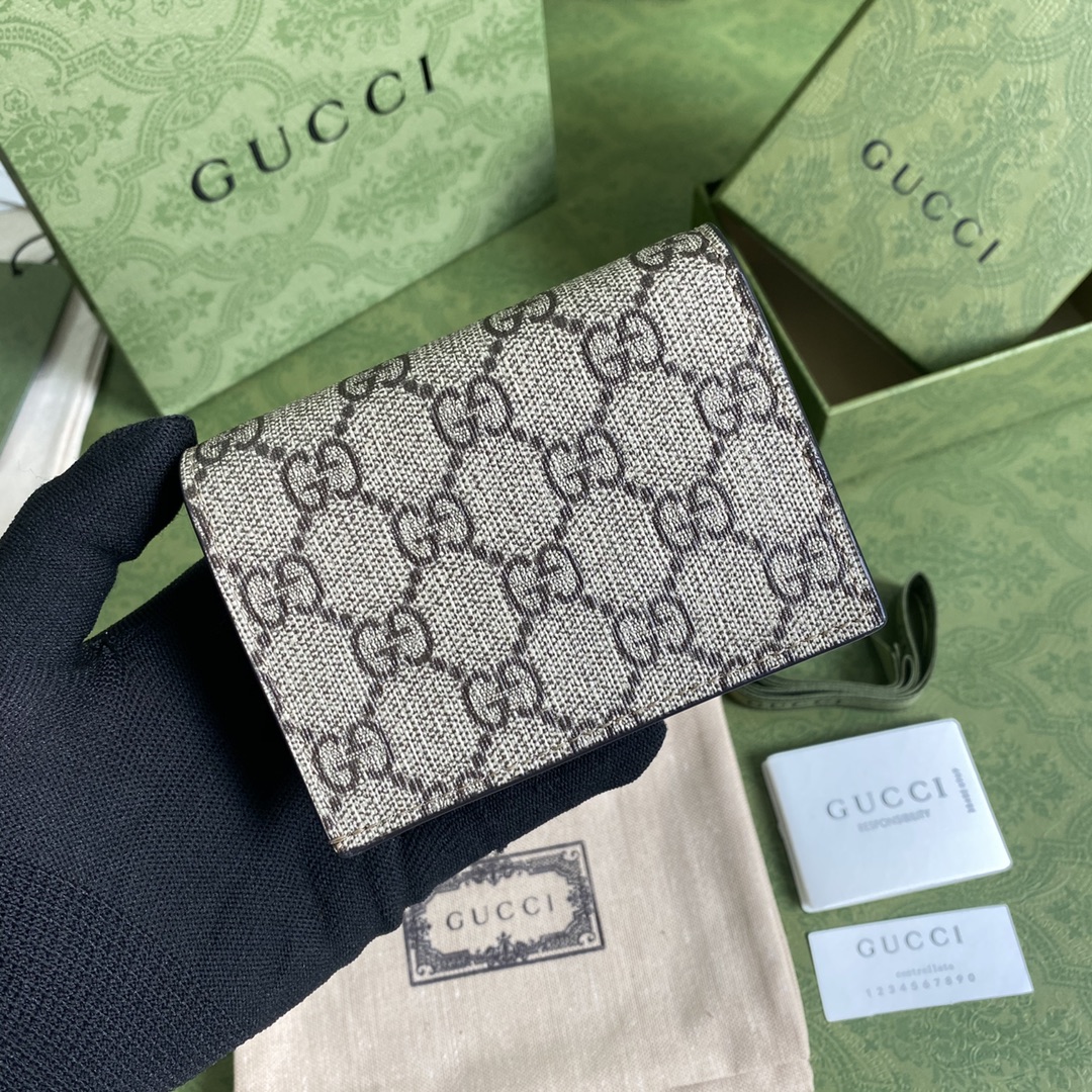 Gucci GG Marmont card case wallet 658610