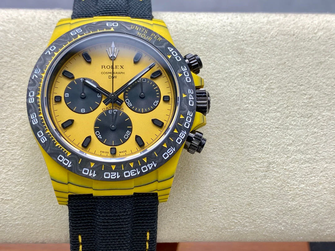 ROLEX Watch Daytona 40mm Yellow Black Fiber Woven