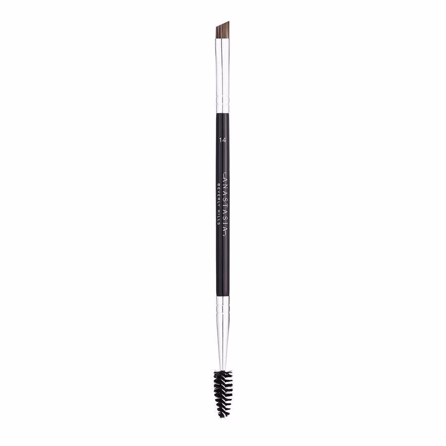 Brush(#14)-Duo Brow/Eye Liner Angled Cut/Spooley Synthetic