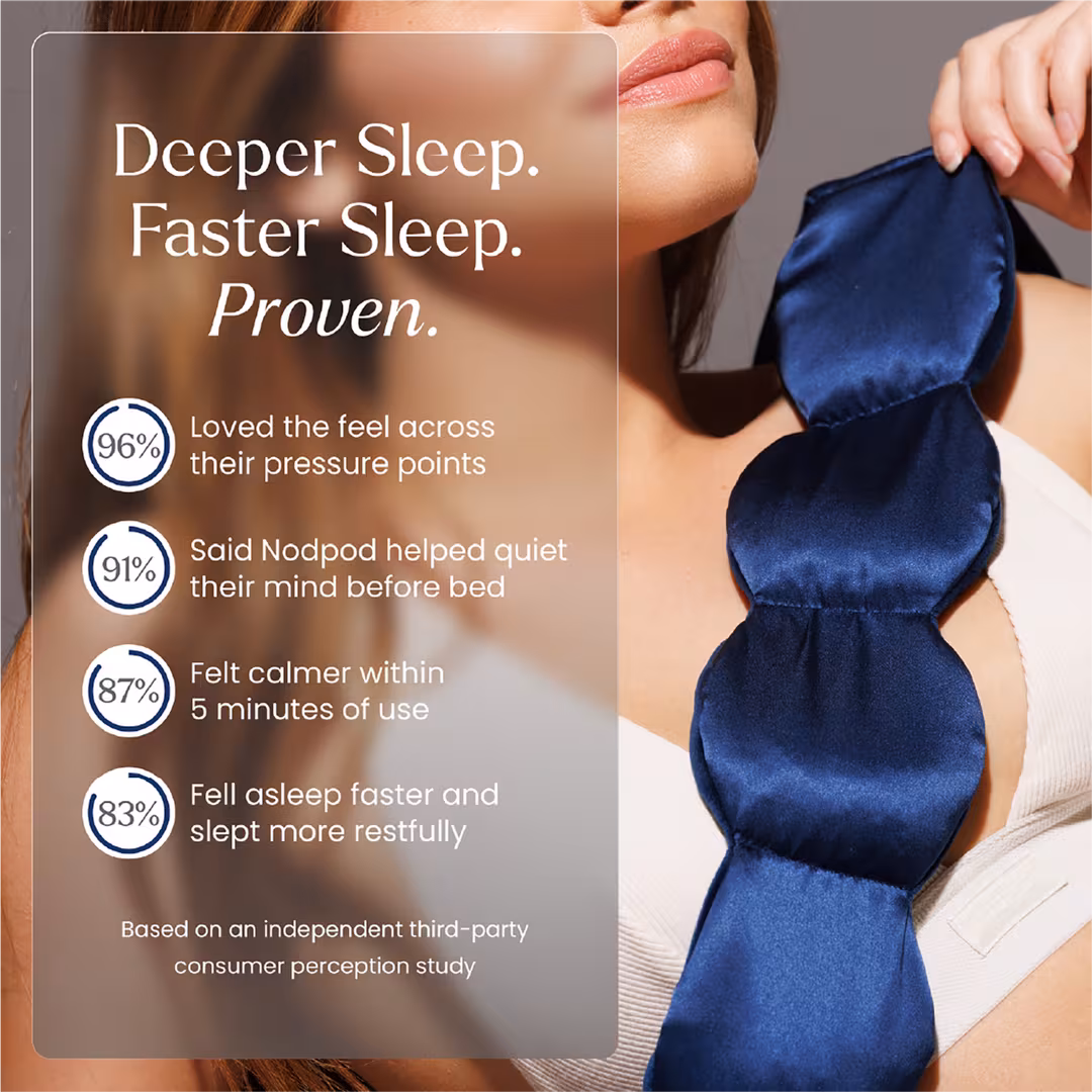 Nodpod  The Mineralized Silk Weighted Blanket For Your Eyes