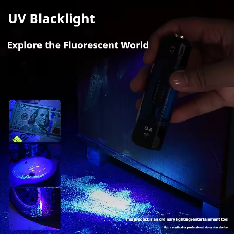 WUBEN E8 Latest Outdoor EDC Lightweight Flashlight 1300 Lumens Aluminum Alloy Portable 36-Hour Battery Life IP68 Waterproof