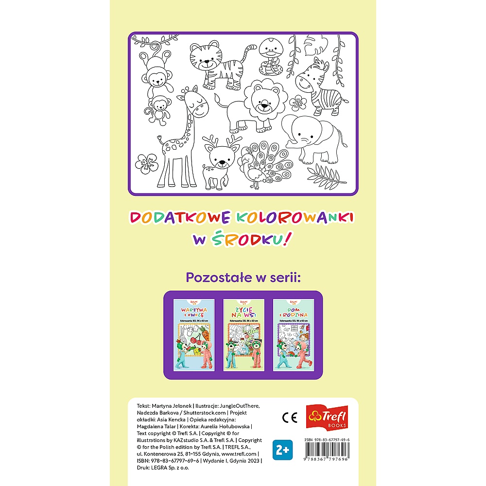 Zwierzęta Egzotyczne. Kolorowanka Xxl. Bobaski I Miś