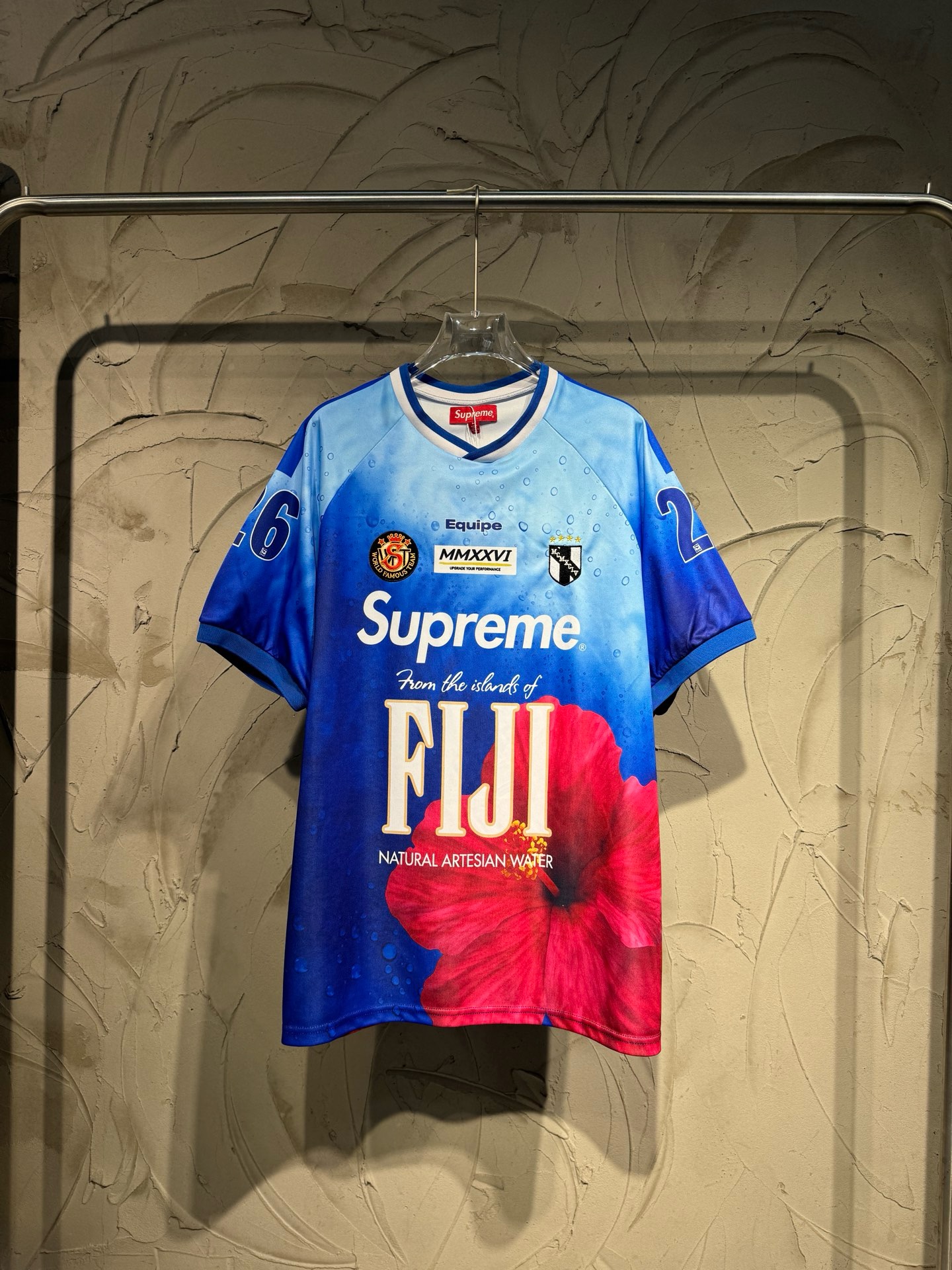 Classic Sup logo meets FIJI water collaboration jersey shirt