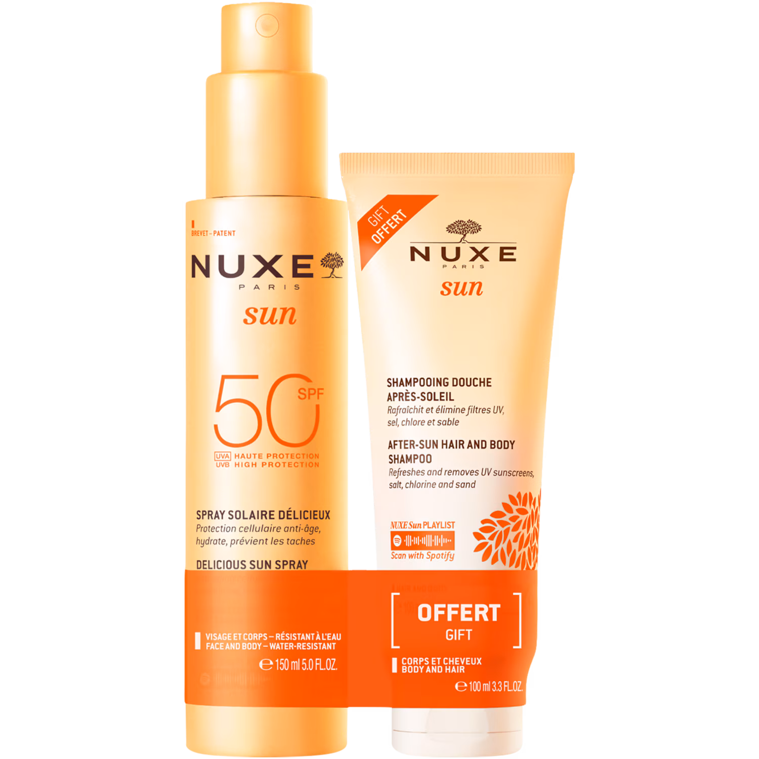 Sun Set Sonnenspray Gesicht & Körper LSF 50 + gratis After Sun Duschshampoo