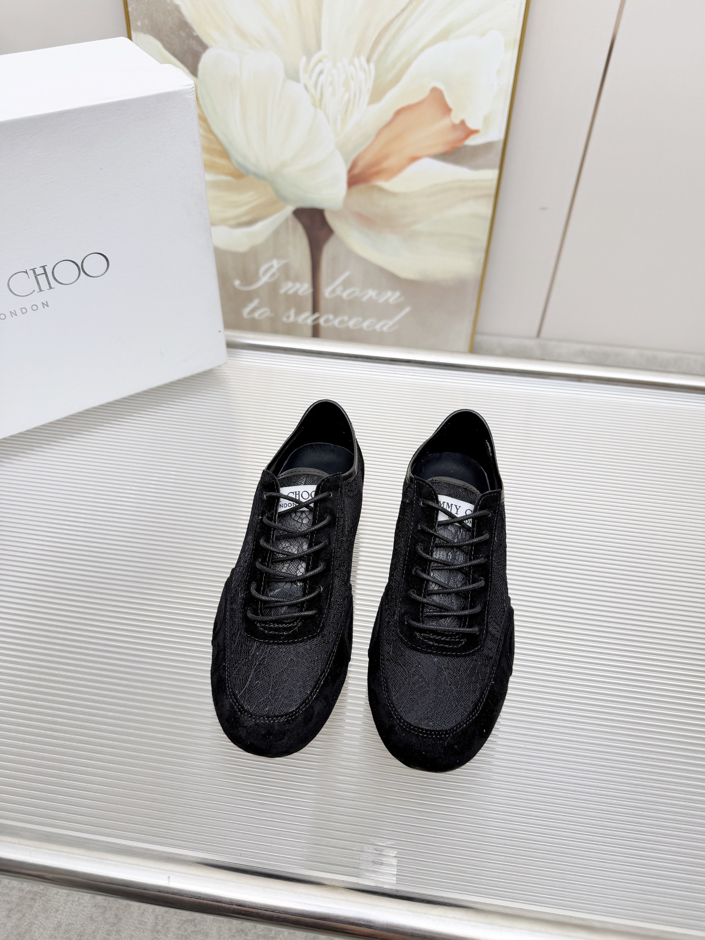 Jimmy Choo Sunny F Lace Sneakers