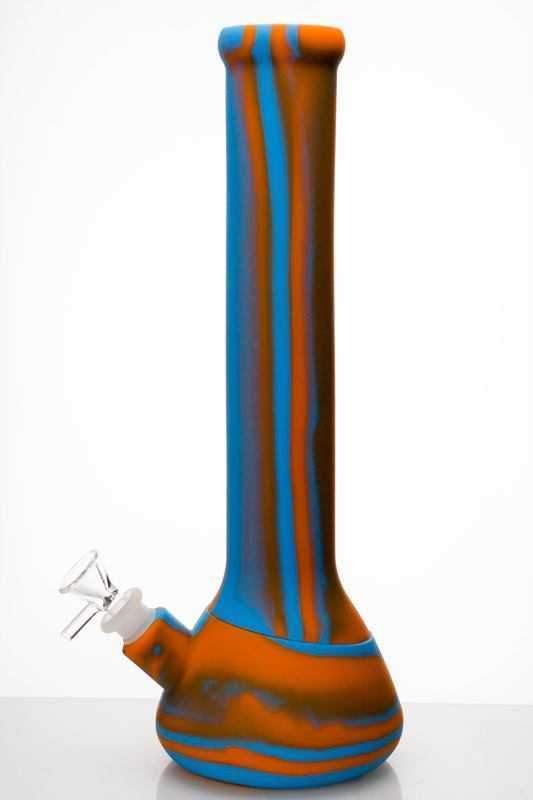 13 Stripe Silicone Beaker Bong