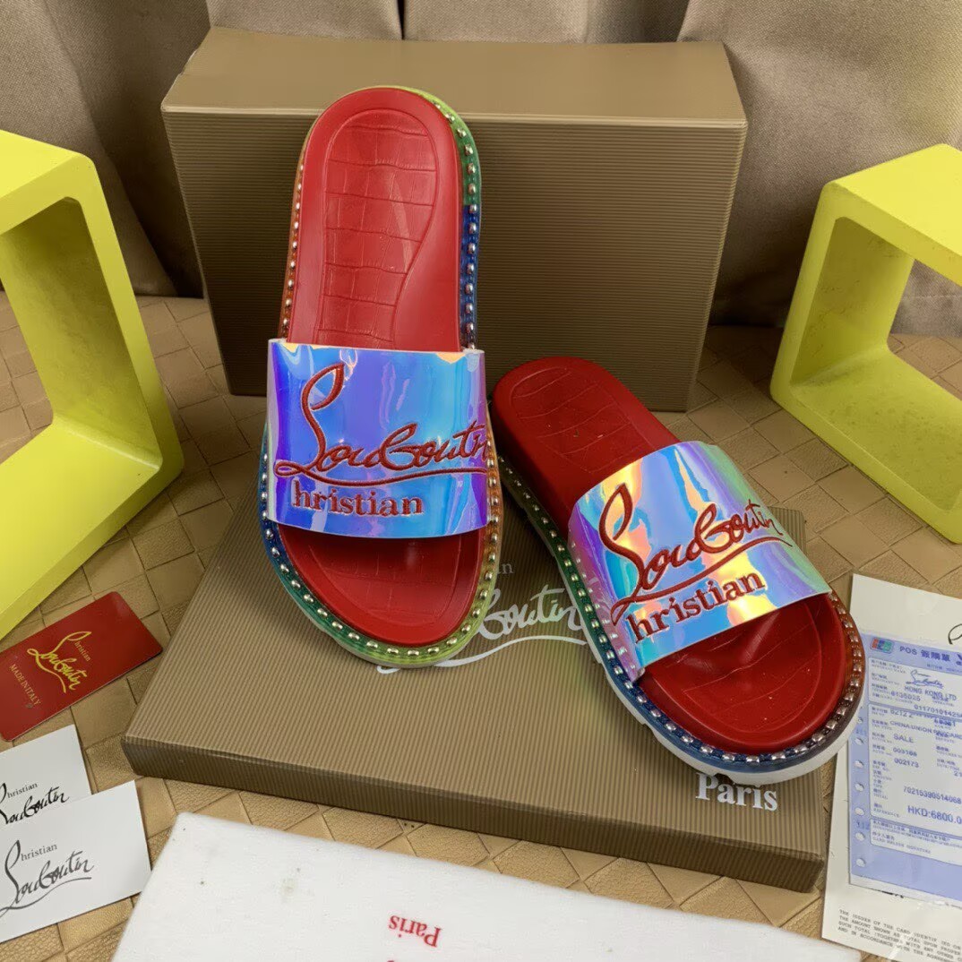 CHRISTIAN LOUBOUTIN SLIPPERS - CCSHOES