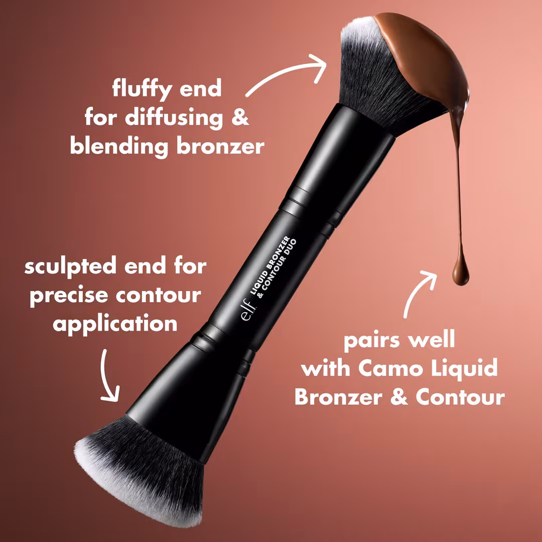 e.l.f. Cosmetics  Liquid Bronzer & Contour Duo Brush