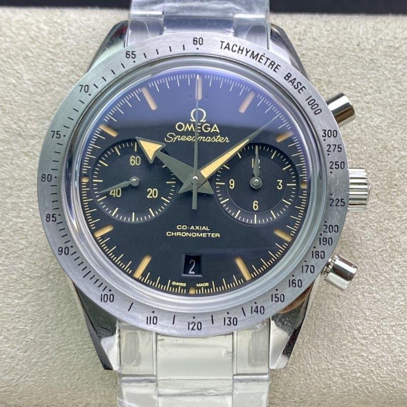 Omega Watch SPEED MASTER 57 BROAD ARROW STEEL BLACK DIAL