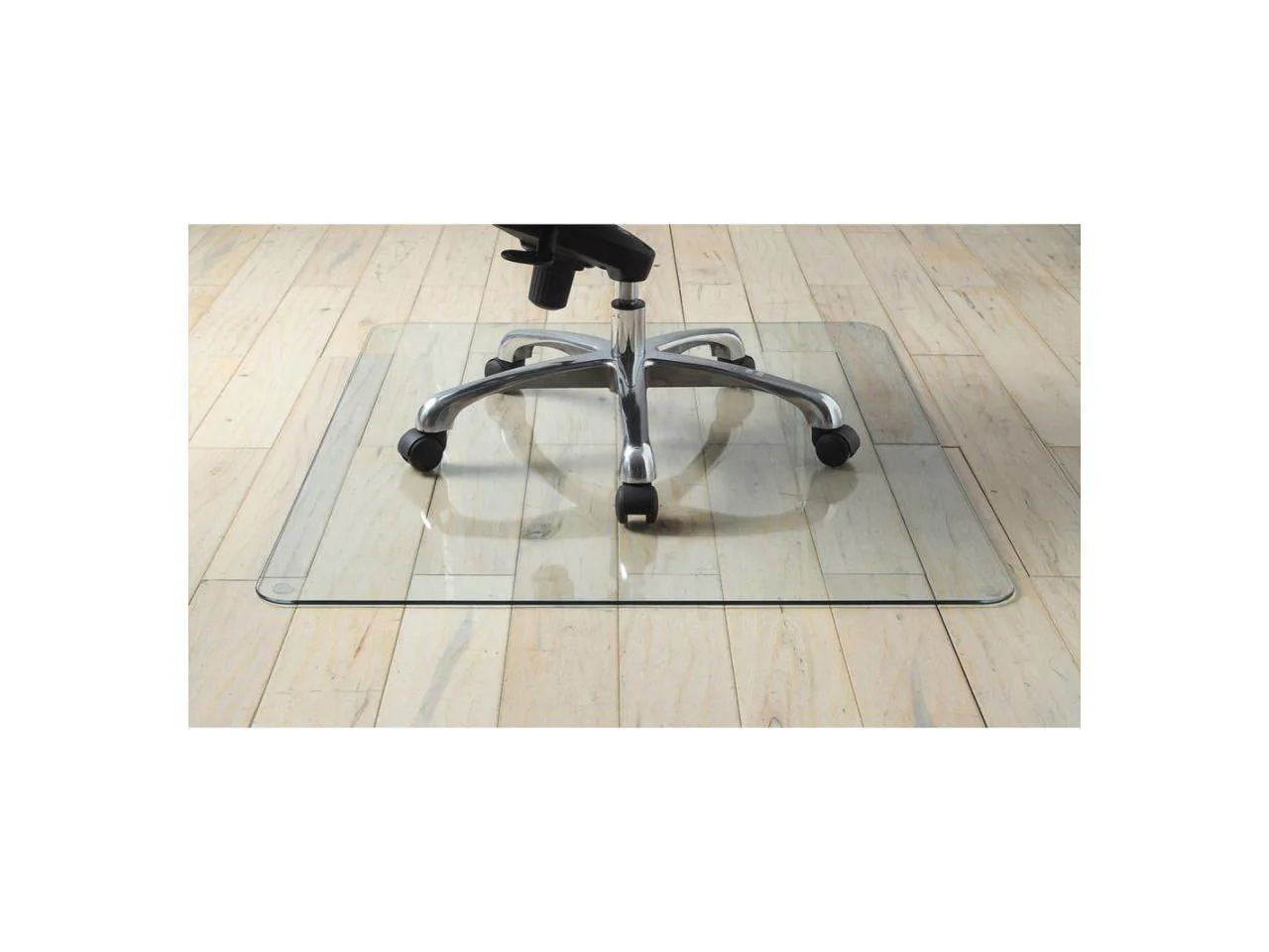 Lorell™ Tempered Glass Chair Mat, 48" x 60", Clear