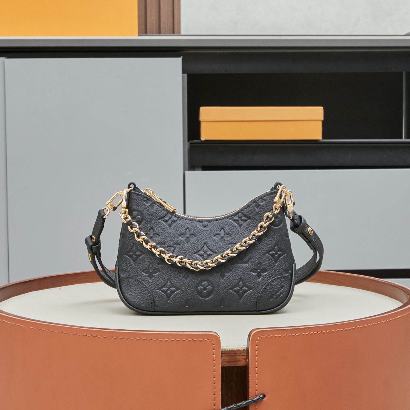 [10A] LV Boulogne PM Monogram Empreinte Leather Handbags