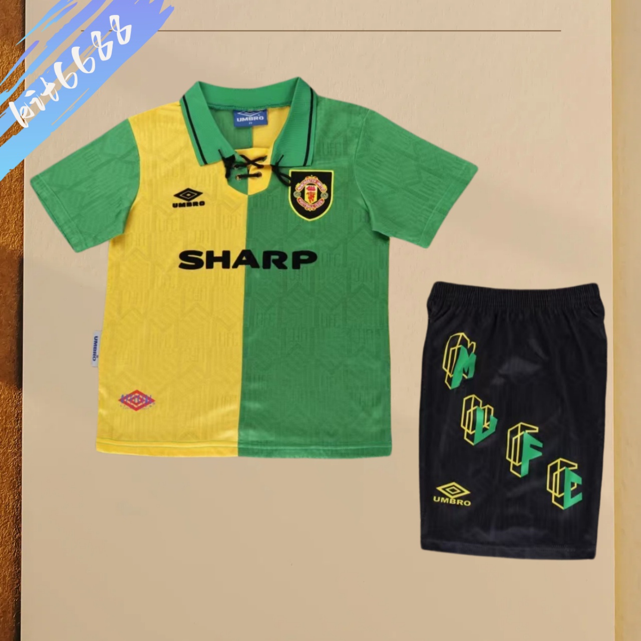 92/94 Manchester United Third Away Retro Football Shirt ( Kids Kit )